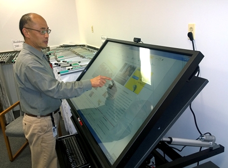 Estimating with an iPlanTables touch screen tables