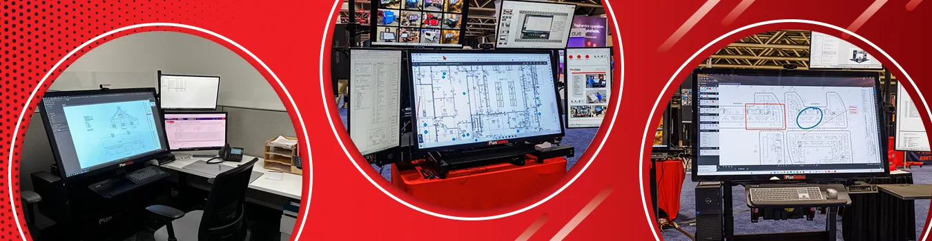 electronic plans touchscreen monitor workstation