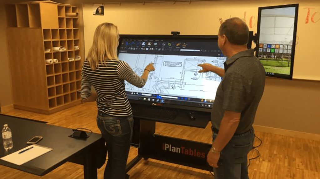 Plan review touchscreen monitor