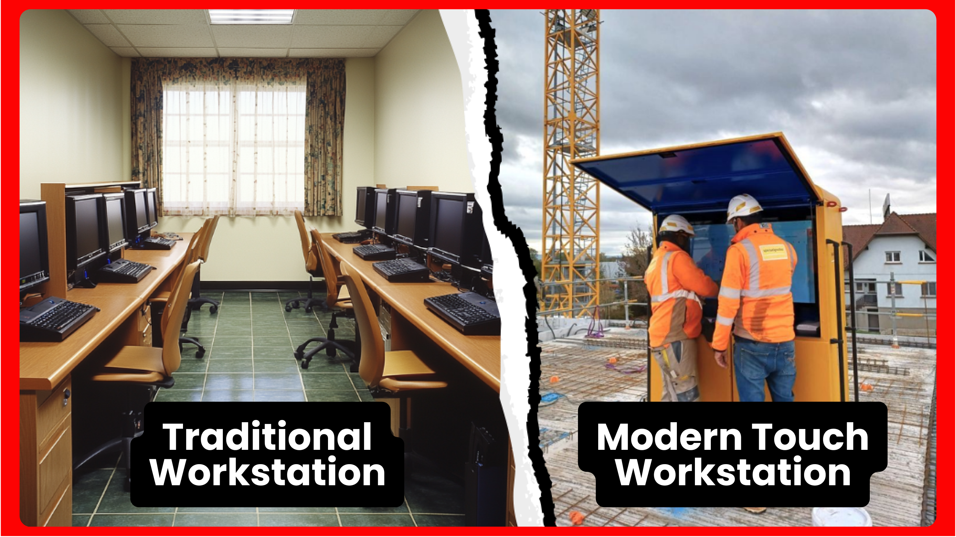 Traditional workstation vs modern workstation