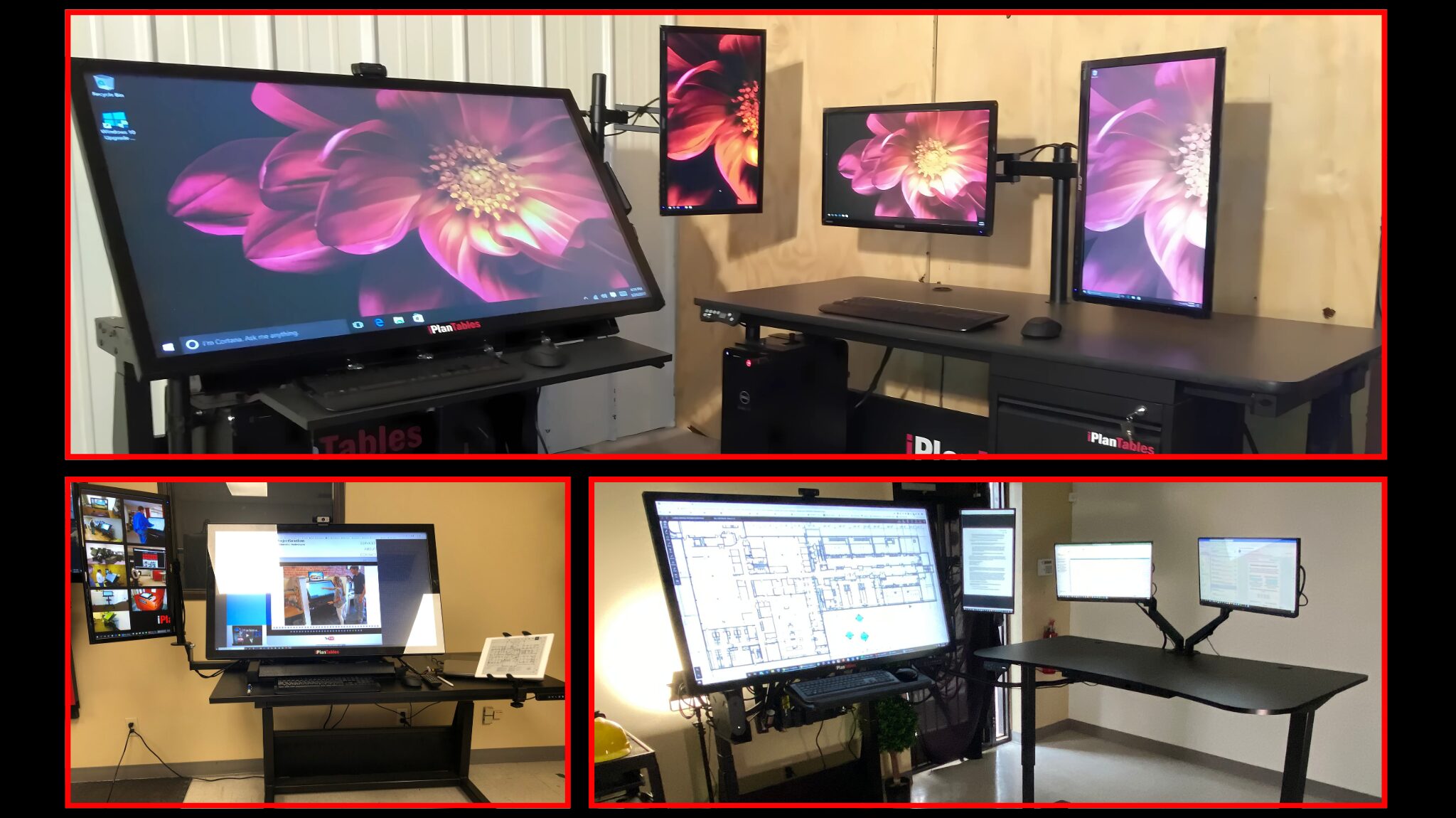 Smart touch screen table